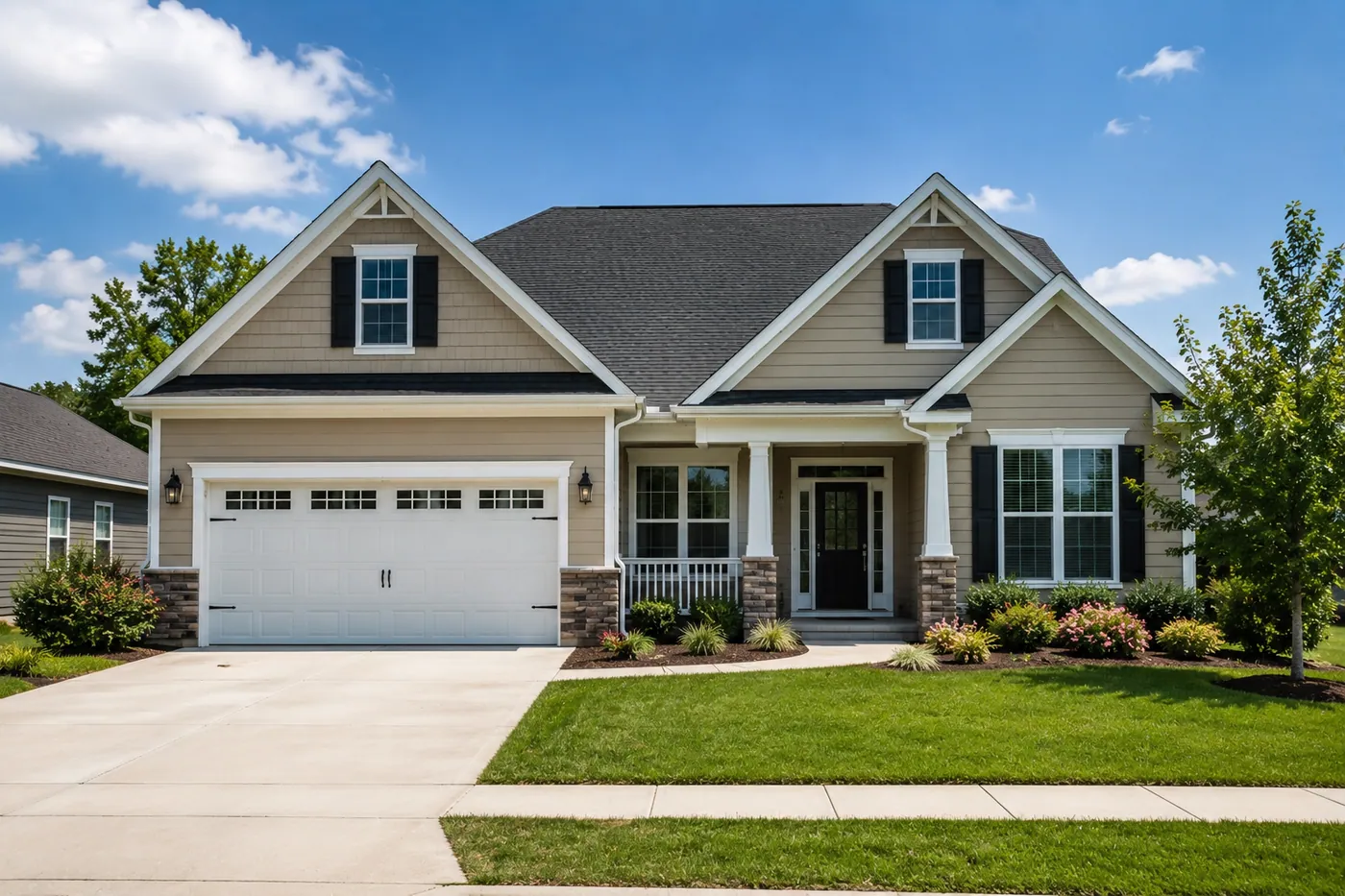 Newly finished two-story home